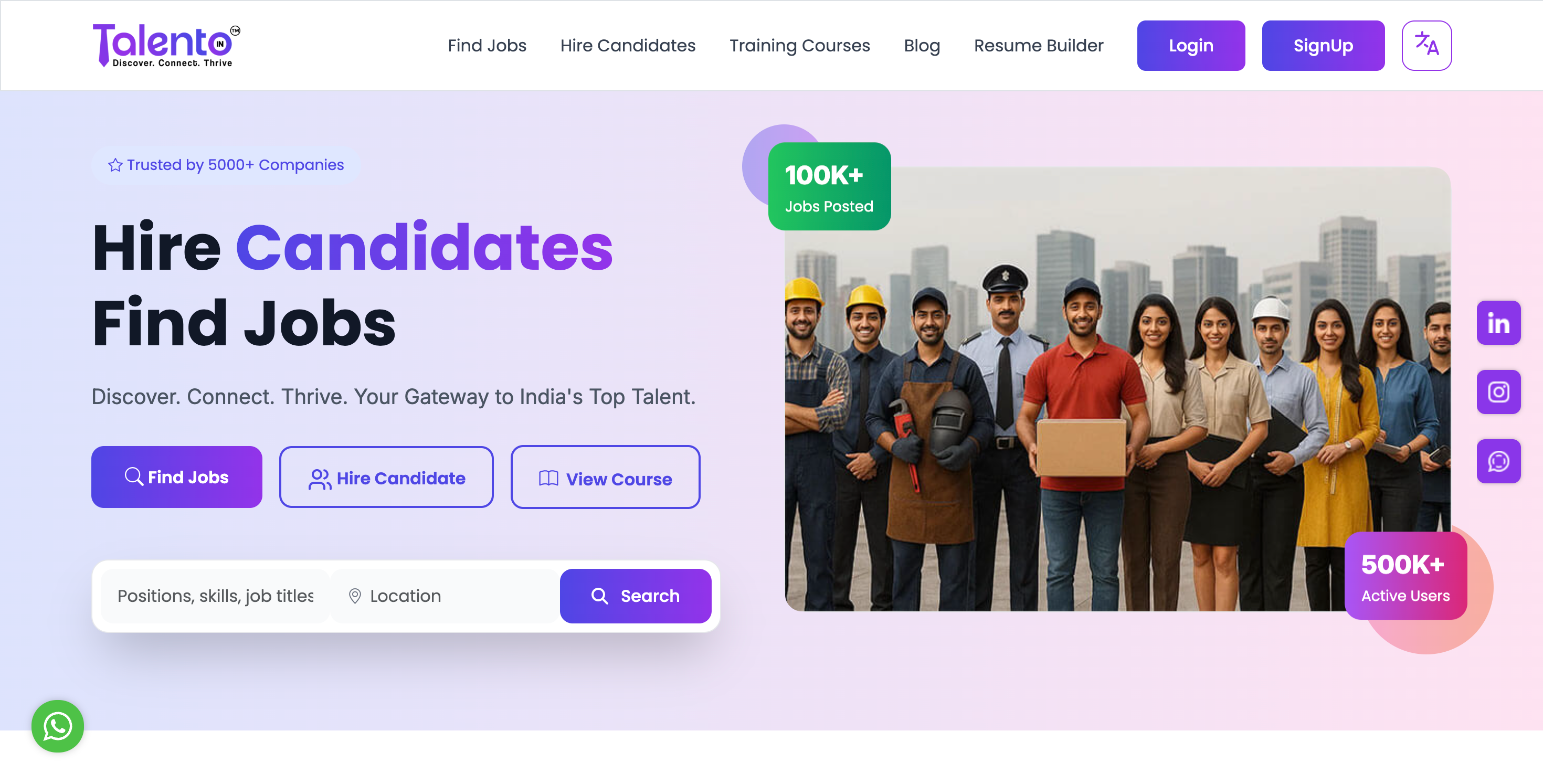 Talentoindia hiring platform