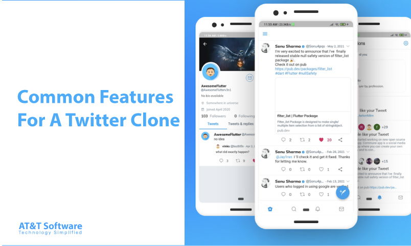 Common Features For A Twitter Clone Common Features For A Twitter Clone