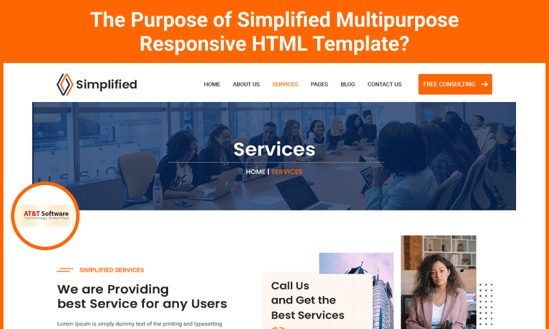 The Purpose of Simplified Multipurpose Responsive HTML Template The Purpose of Simplified Multipurpose Responsive HTML Template