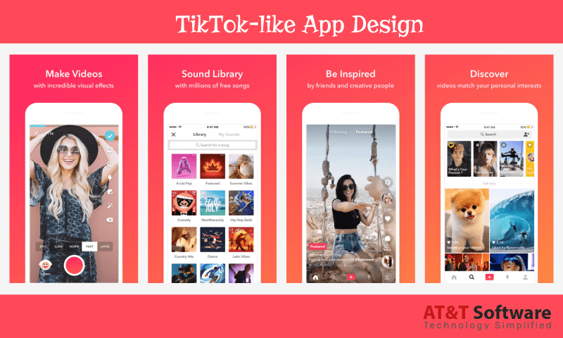 tik tok como design tik tok como app UI/UX design