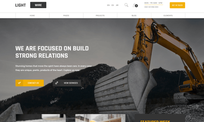 Temas wordpress da empresa de construção